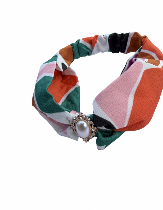 Bow Headband - Adè Jewel Collection (Sunrise Tones)